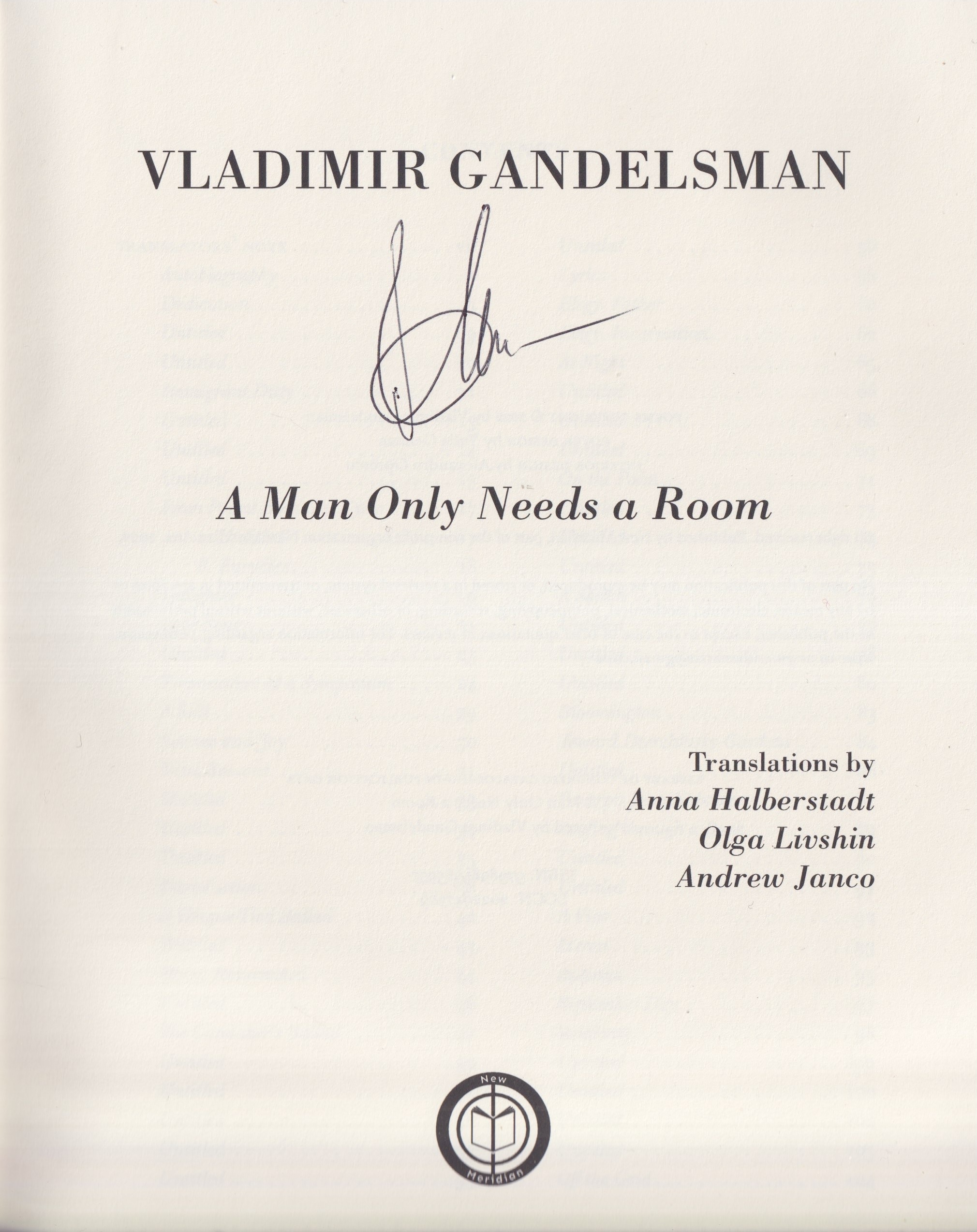 A Man Only Needs a Room